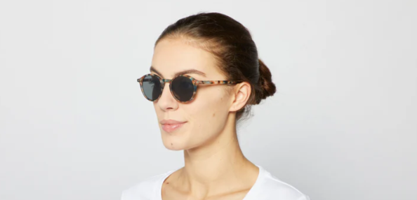 Izipizi Sun #D Blue Tortoise - Mavi Desenli Yetişkin Güneş Gözlüğü