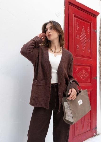 ÇİZGİ DETAY HIRKA