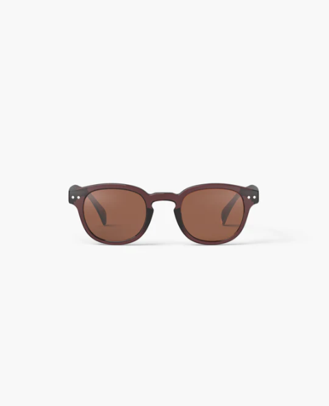 Izipizi Sun #C Old Leather - Koyu Kahverengi Yetişkin Güneş Gözlüğü