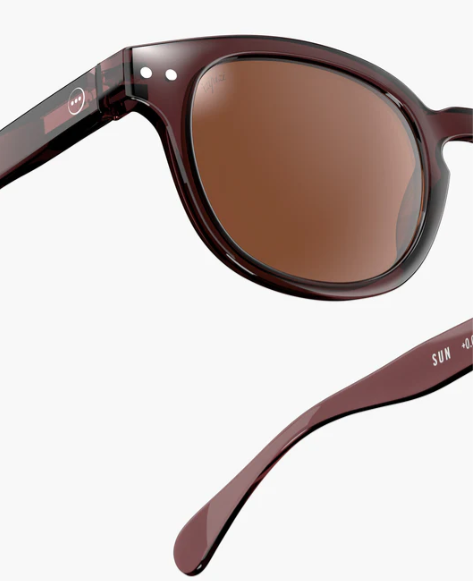 Izipizi Sun #C Old Leather - Koyu Kahverengi Yetişkin Güneş Gözlüğü