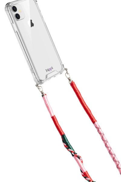 Hippi Renkli Örgü 110cm Telefon ve Çanta Askısı