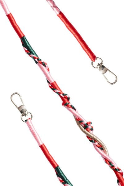 Hippi Renkli Örgü 110cm Telefon ve Çanta Askısı