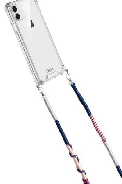 Hippi Renkli Örgü 110cm Telefon ve Çanta Askısı