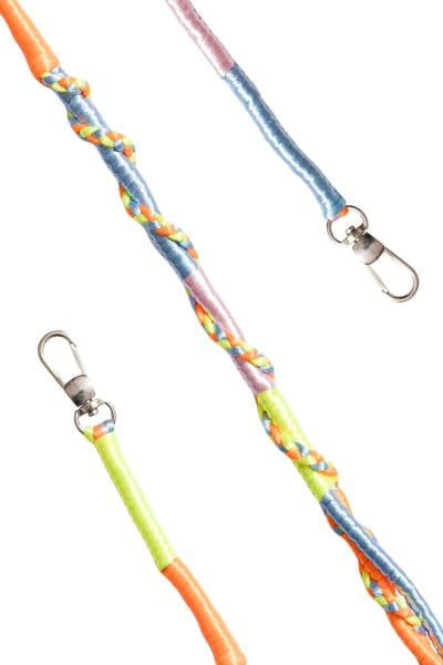 Hippi Renkli Örgü 110cm Telefon ve Çanta Askısı