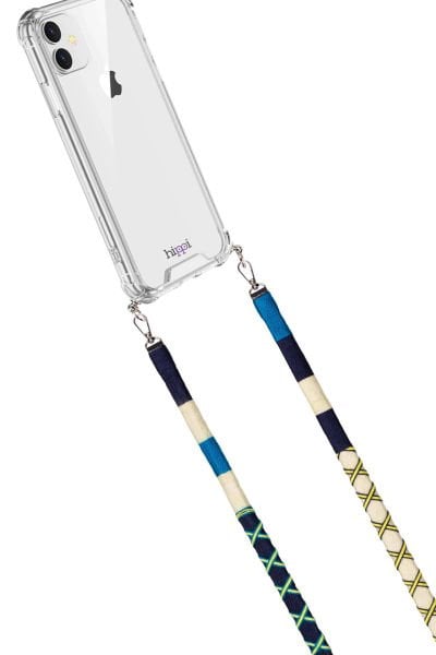 Hippi Renkli Örgü 110cm Telefon ve Çanta Askısı