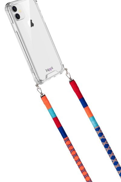 Hippi Renkli Örgü 110cm Telefon ve Çanta Askısı