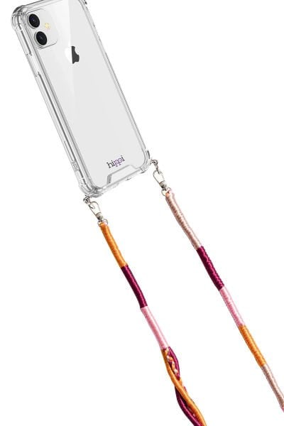 Hippi Renkli Örgü 110cm Telefon ve Çanta Askısı