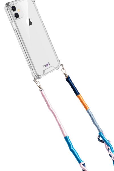 Hippi Renkli Örgü 110cm Telefon ve Çanta Askısı