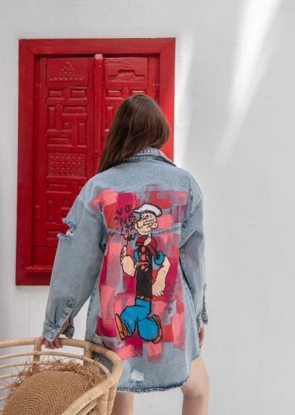 UNISEX OVERSIZE JEAN CEKET
