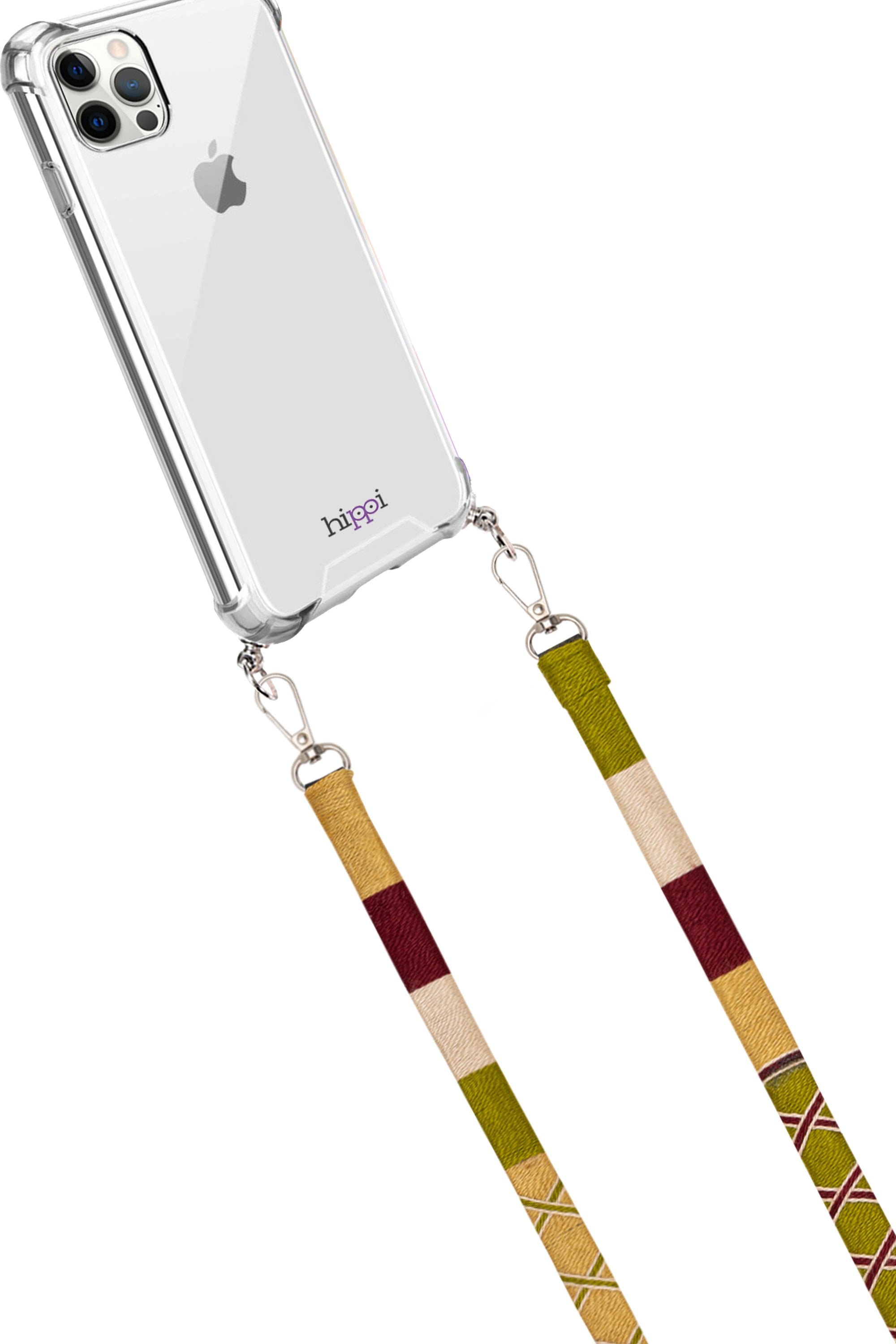 Hippi Renkli Örgü 110cm Telefon ve Çanta Askısı