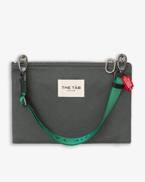 THE TAB ATELİER GREY CLUTCH