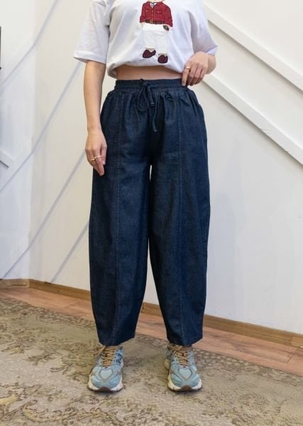 PALAZZO DENIM PANTOLON