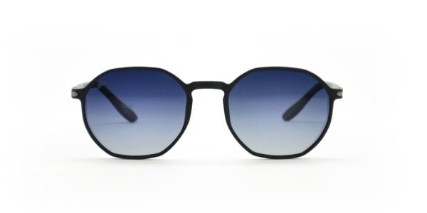 Santorini Matte Black Blue Unisex Güneş Gözlüğü